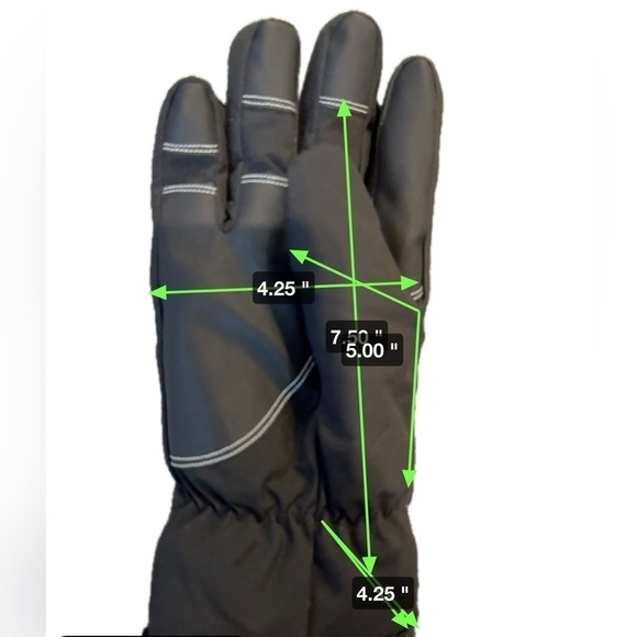 Sports Black Winter Gloves Women's size Large - Picture 3 of 4